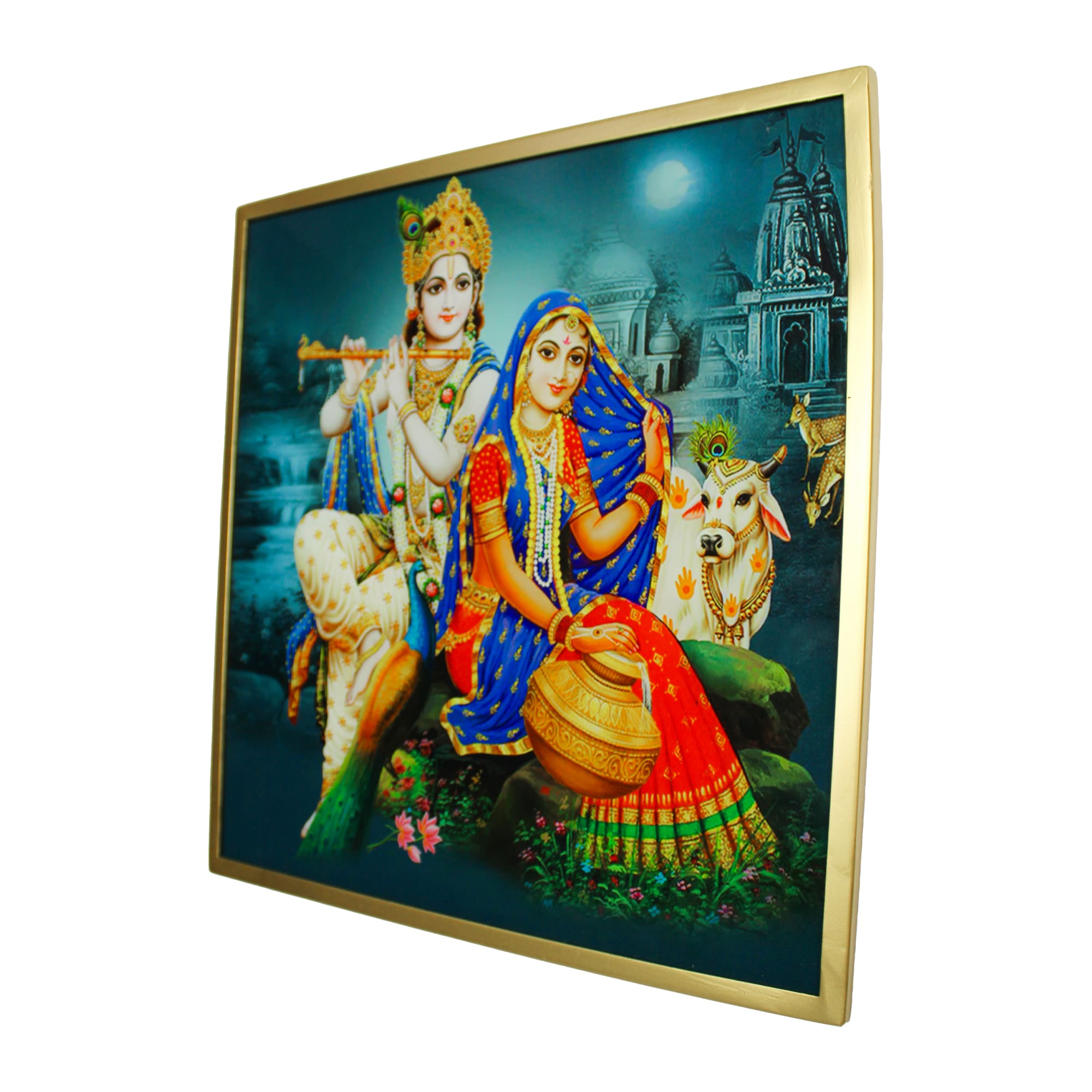 Radha Krishna Blessings Wall Decor